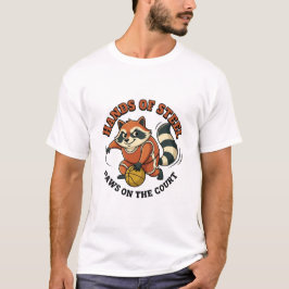 スチールパウズコートアライグマバスケ Tシャツ