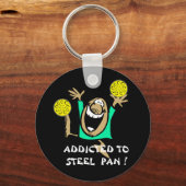 スチールパンの鍵チェーン中毒 キーホルダー (正面)
