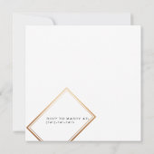 スチールブルーつる植物 |水彩リース洗礼 招待状 (裏面)