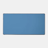 スチールブルーグレイ無地のカラー デスクマット (正面)