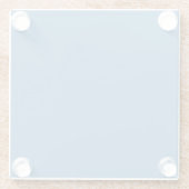 スチールブルースクエアガラスコースター ガラスコースター (裏面)