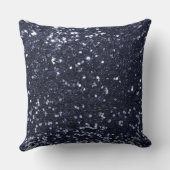 スチールブルーセクフェイクイングリッター装飾用クッション クッション (裏面)