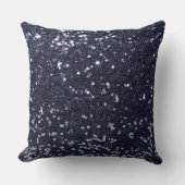 スチールブルーセクフェイクイングリッター装飾用クッション クッション (正面)
