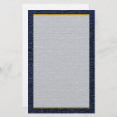 スチールブルーブリック素晴らしライニング文房具 便箋 (正面/裏面)