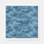 スチールブルーモノカラー迷彩柄 スタンダードランチョンナプキン (正面)