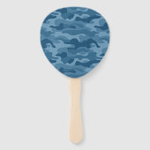 スチールブルーモノカラー迷彩柄 ハンドファン (裏面)