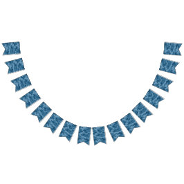 スチールブルーモノカラー迷彩柄 バンティングフラッグ