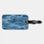 スチールブルーモノカラー迷彩柄 ラゲッジタグ (裏面横)