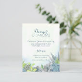 スチールブルー結婚の水色を多肉化 エンクロージャーカード (スタンド正面)