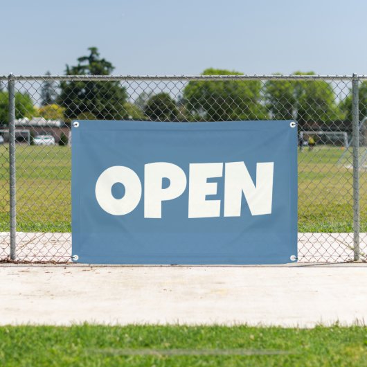 スチールブルー オープンバナー 横断幕 (インサイチュ)