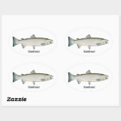 スチールヘッド(レインボーマス) 楕円形シール (シート)