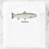 スチールヘッド(レインボーマス) 楕円形シール (バッグ)