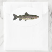 スチールヘ素晴らしッド（湖） 楕円形シール (バッグ)