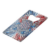 スチールボトルオープナフランスのー(カラー付き)デザイン クレジットカード栓抜き (裏面アングル)