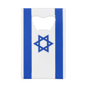 スチールボトルオープナーとイスラエル国旗 クレジットカード栓抜き (裏面)