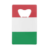 スチールボトルオープナーとイタリア国旗 クレジットカード栓抜き (裏面)