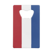 スチールボトルオープナーとオランダの旗 クレジットカード栓抜き (裏面)