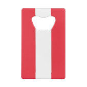 スチールボトルオープナーとオーストリア国旗 クレジットカード栓抜き (裏面)