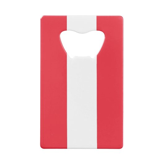 スチールボトルオープナーとオーストリア国旗 クレジットカード栓抜き (裏面)