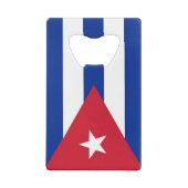 スチールボトルオープナーとキューバ国旗 クレジットカード栓抜き (裏面)