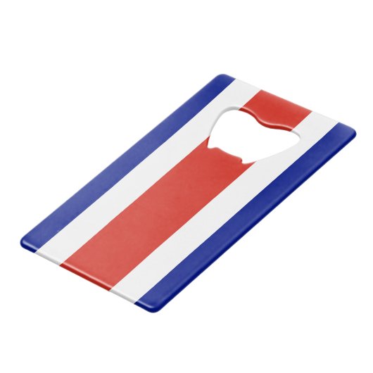 スチールボトルオープナーとコスタリカ国旗 クレジットカード栓抜き (裏面アングル)