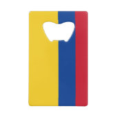 スチールボトルオープナーとコロンビア国旗 クレジットカード栓抜き (裏面)