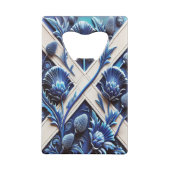 スチールボトルオープナーとスコットランドのアザーズデザイン クレジットカード栓抜き (裏面)