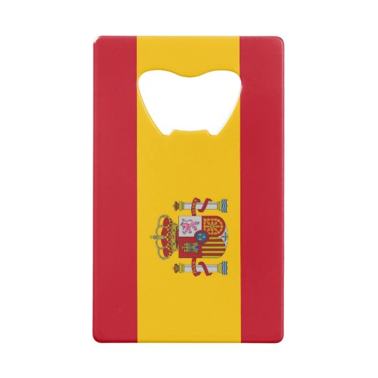 スチールボトルオープナーとスペイン国旗 クレジットカード栓抜き (裏面)