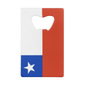 スチールボトルオープナーとチリ国旗 クレジットカード栓抜き (裏面)