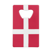 スチールボトルオープナーとデンマーク国旗 クレジットカード栓抜き (裏面)