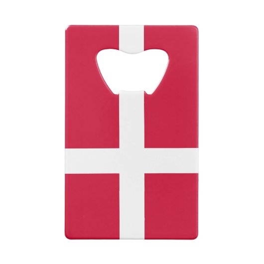 スチールボトルオープナーとデンマーク国旗 クレジットカード栓抜き (裏面)