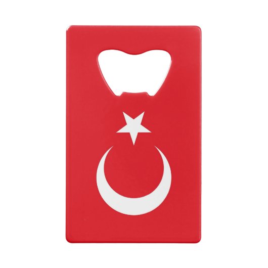 スチールボトルオープナーとトルコ国旗 クレジットカード栓抜き (裏面)