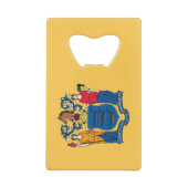 スチールボトルオープナーとニュージャージー州旗 クレジットカード栓抜き (裏面)