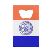 スチールボトルオープナーとニューヨーク州旗 クレジットカード栓抜き (裏面)