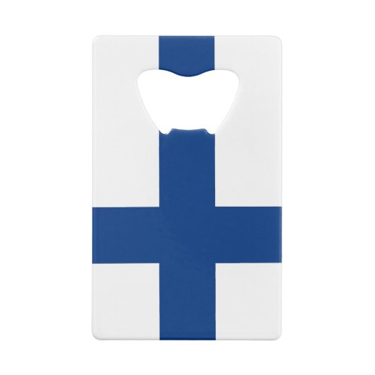 スチールボトルオープナーとフィンランド国旗 クレジットカード栓抜き (裏面)