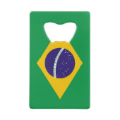 スチールボトルオープナーとブラジル国旗 クレジットカード栓抜き (裏面)