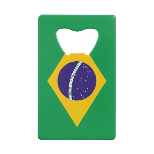 スチールボトルオープナーとブラジル国旗 クレジットカード栓抜き (裏面)