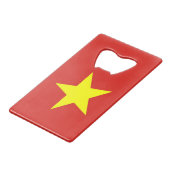 スチールボトルオープナーとベトナム国旗 クレジットカード栓抜き (裏面アングル)