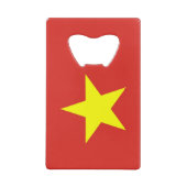 スチールボトルオープナーとベトナム国旗 クレジットカード栓抜き (裏面)