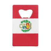 スチールボトルオープナーとペルー国旗 クレジットカード栓抜き (裏面)