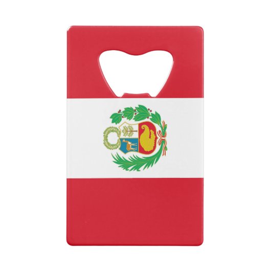 スチールボトルオープナーとペルー国旗 クレジットカード栓抜き (裏面)