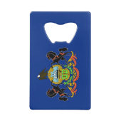 スチールボトルオープナーとペンシルバニア州旗 クレジットカード栓抜き (裏面)