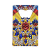 スチールボトルオープナーとルーマニア色 クレジットカード栓抜き (裏面)