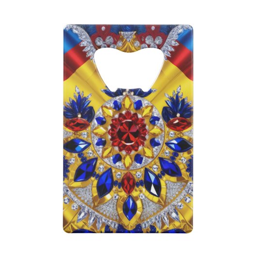 スチールボトルオープナーとルーマニア色 クレジットカード栓抜き (裏面)