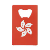 スチールボトルオープナーと香港国旗 クレジットカード栓抜き (裏面)