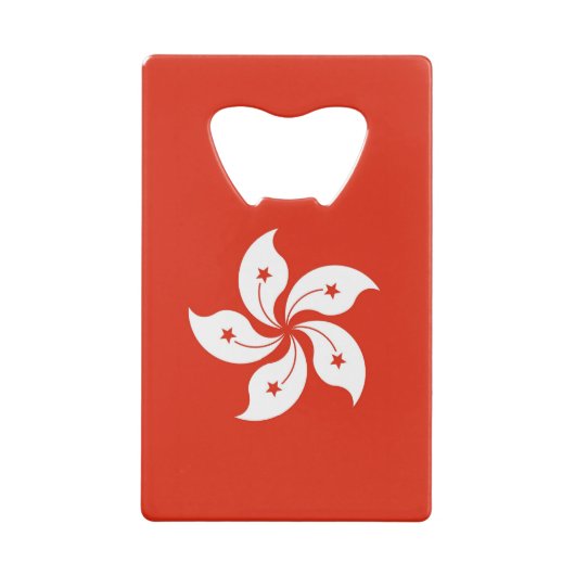 スチールボトルオープナーと香港国旗 クレジットカード栓抜き (裏面)