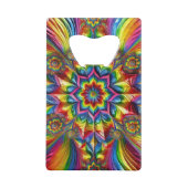 スチールボトルオープナーとLGBTQカラー クレジットカード栓抜き (裏面)