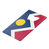 スチールボトルオープナー(アメリカ合衆国デンバー州旗) クレジットカード栓抜き (裏面アングル)