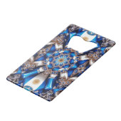 スチールボトルオープナー(アルゼンチン色) クレジットカード栓抜き (正面アングル)