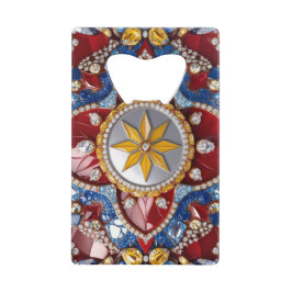 スチールボトルオープナー（コロンビア色） クレジットカード栓抜き